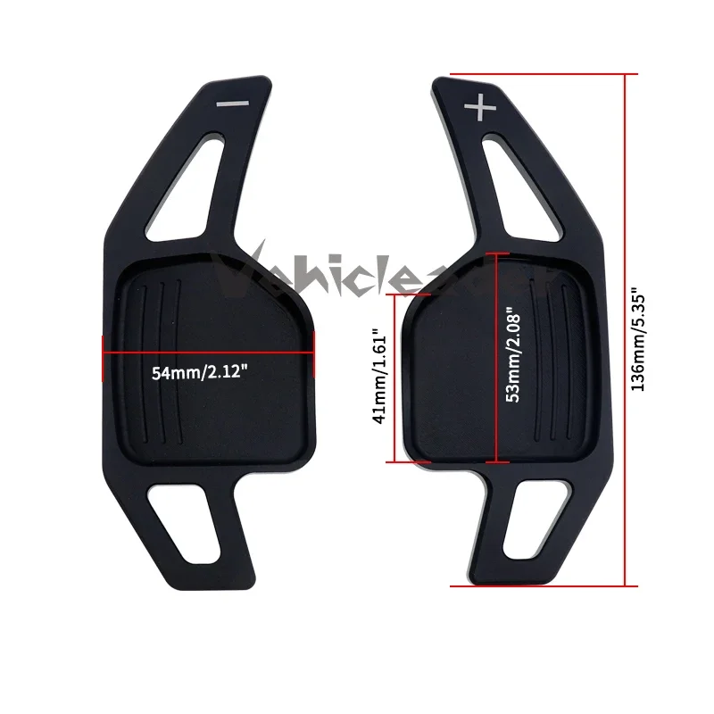 Paddle Al Volante In Alluminio Per Audi A3 A4L A5 Q7 R8 TT – Set Di 2, Lega Di Alluminio, Autoadesivi