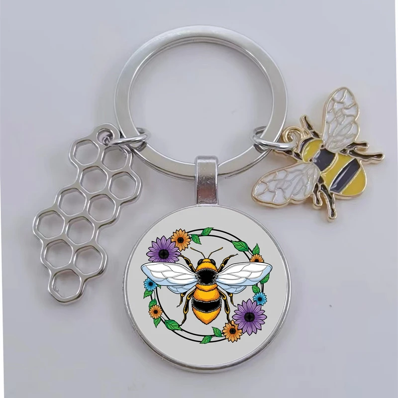 Honey Keychain Bee Keychain Accessories Bee Keyring