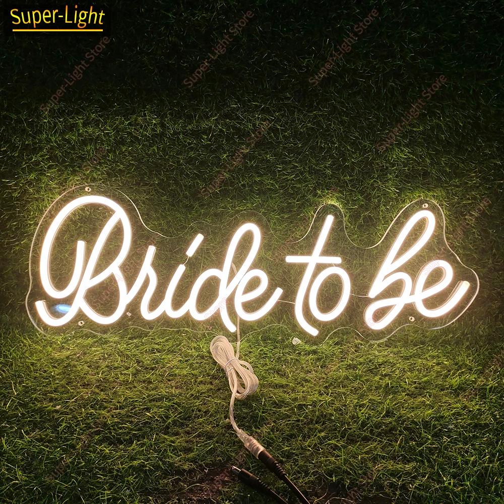 

76cm/30in Wedding Decor LED Neon Bride To Be Sign Custom Light Sign Wedding Gifts for Couple ,Engagement Party Garden Decor