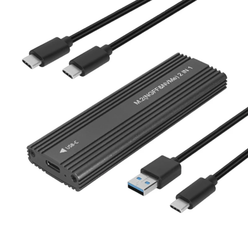 

Double NVMe NGFF SSD Case 10GbpsHDD SSD Box to USB3.1 Enclosure Dropship