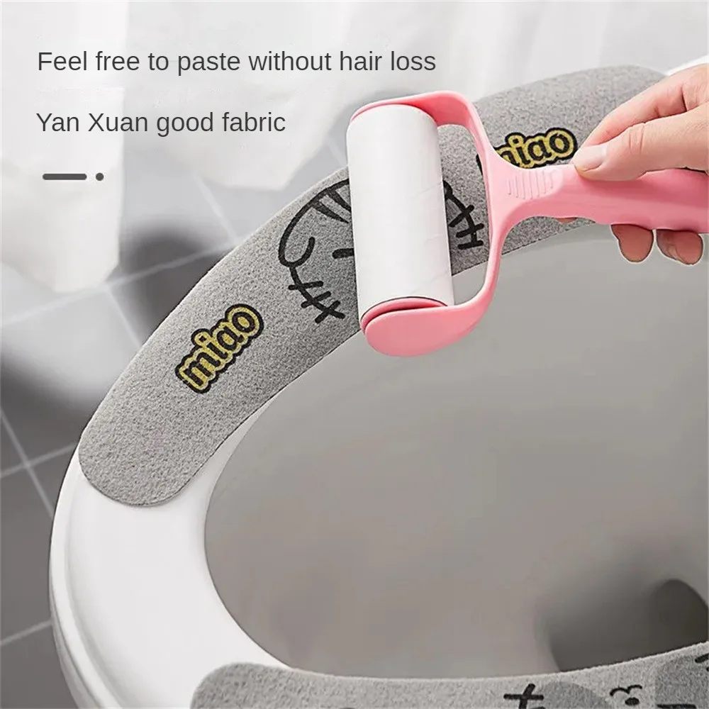 Cartoon Paste Toilet Seat Cover Washable Bathroom Toilet Seat Pad Reusable Soft Thick Sticky Closestool Mat toilet seat cover