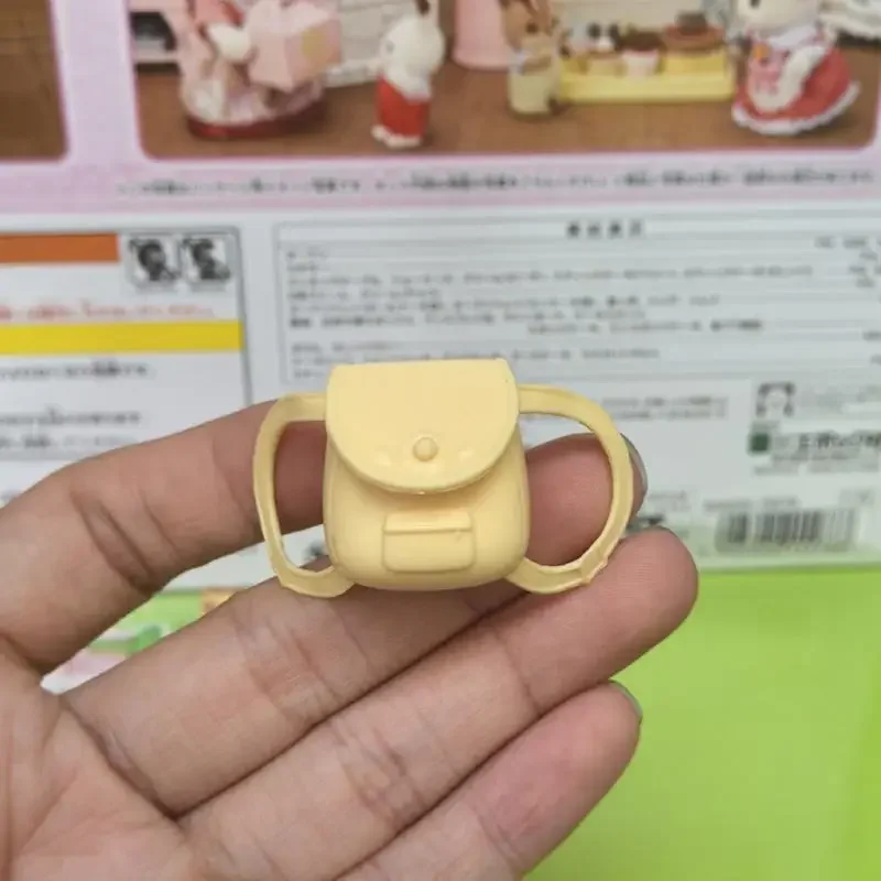 Genuine Japanese Semper family bulk goods play house toy doll animal mini ornament, schoolbag