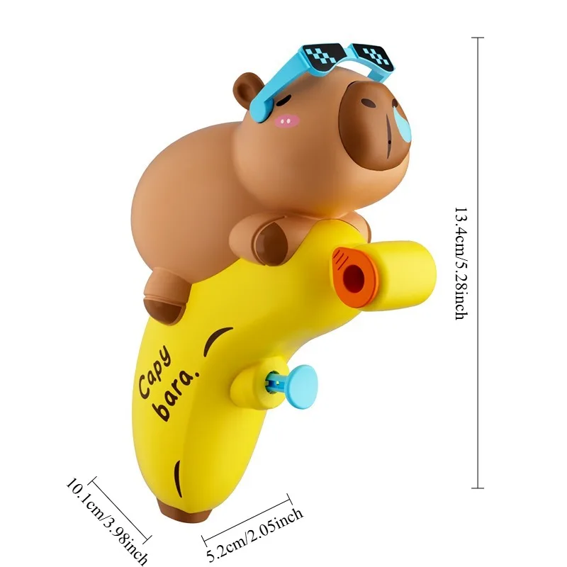 1-20PCS 2025 New Capibala Water Gun Summer Toy Cartoon Water Blaster for Beach Pool Outdoor Water Fight Kids Gift