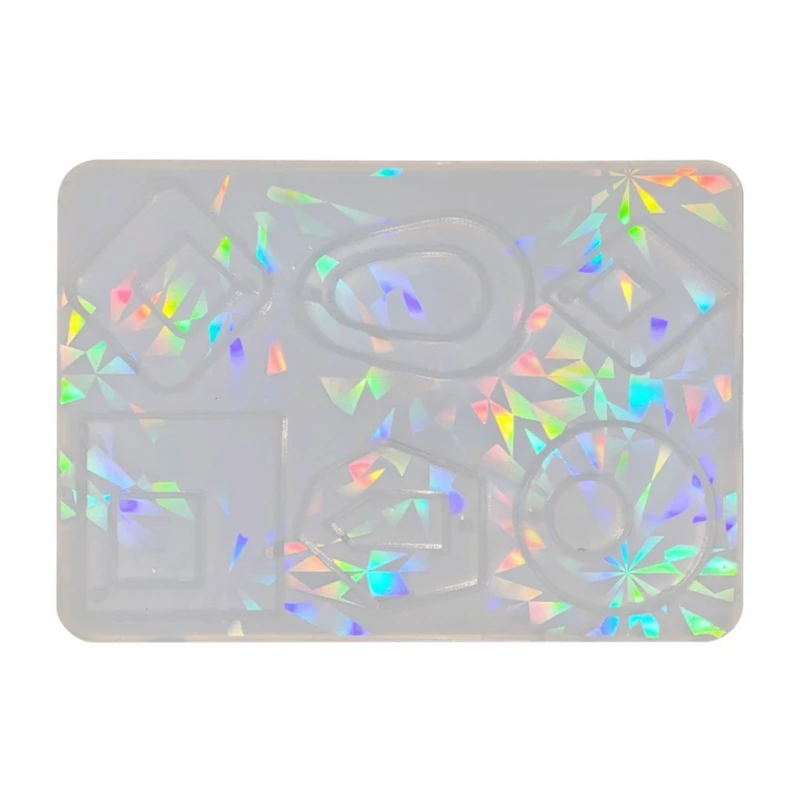 

Красочные голографические формы из смолы, серьги, силиконовые формы, сделай сам, кулон, форма из смолы