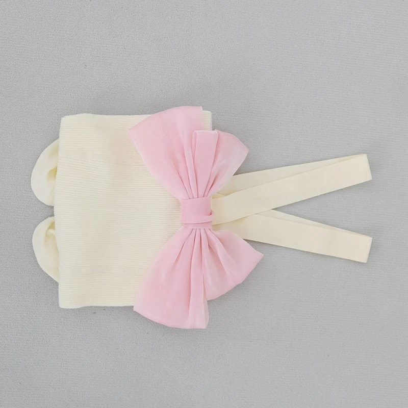 Adorable Baby Girls Leggings Cute Elastic Waistband Trousers with Bowknot Detail Soft Stretchy Stockings for Autumn Winter