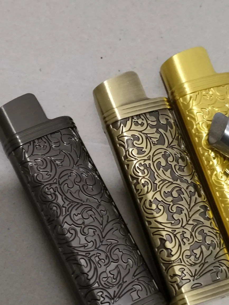 Dolphin Alloy Metal Disposable Lighter Case Cover For For Bic