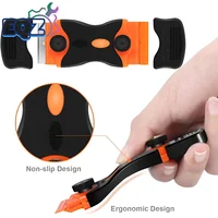 Razor Blade Scraper Double Edge Remover Tool Auto Window Glass Ceramic Tint Vinyl Glue Paint Adhesive Decal Scraper DIY Squeegee 1