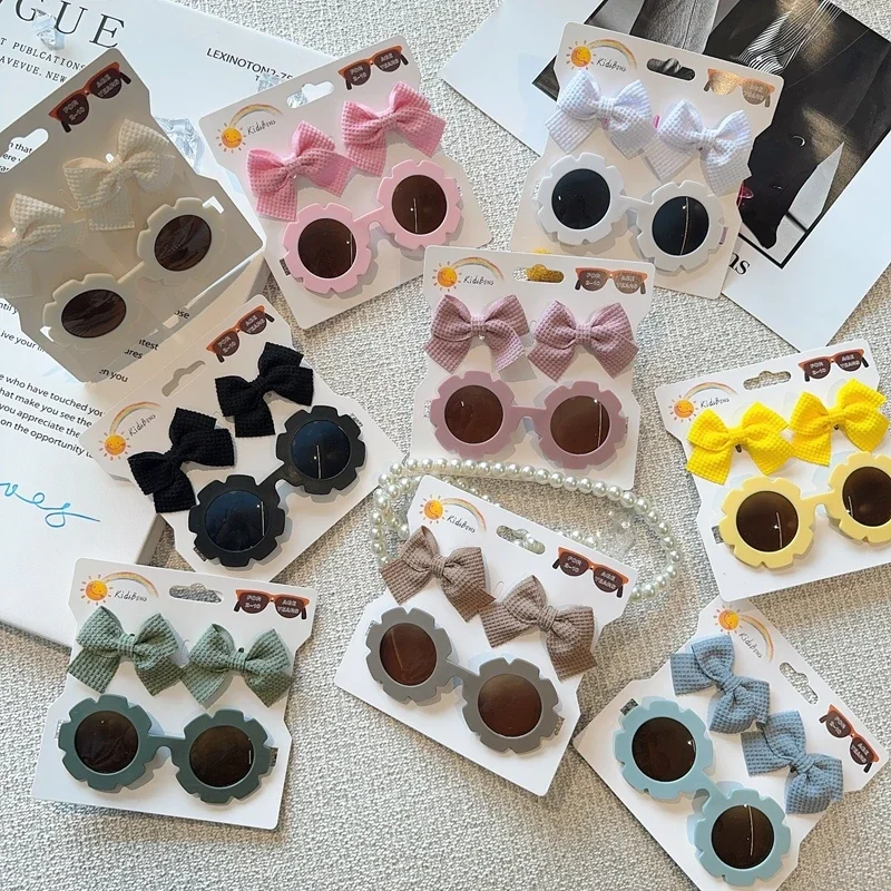 1 مجموعة الأطفال أغطية الرأس نظارات الصلبة لينة Bo...