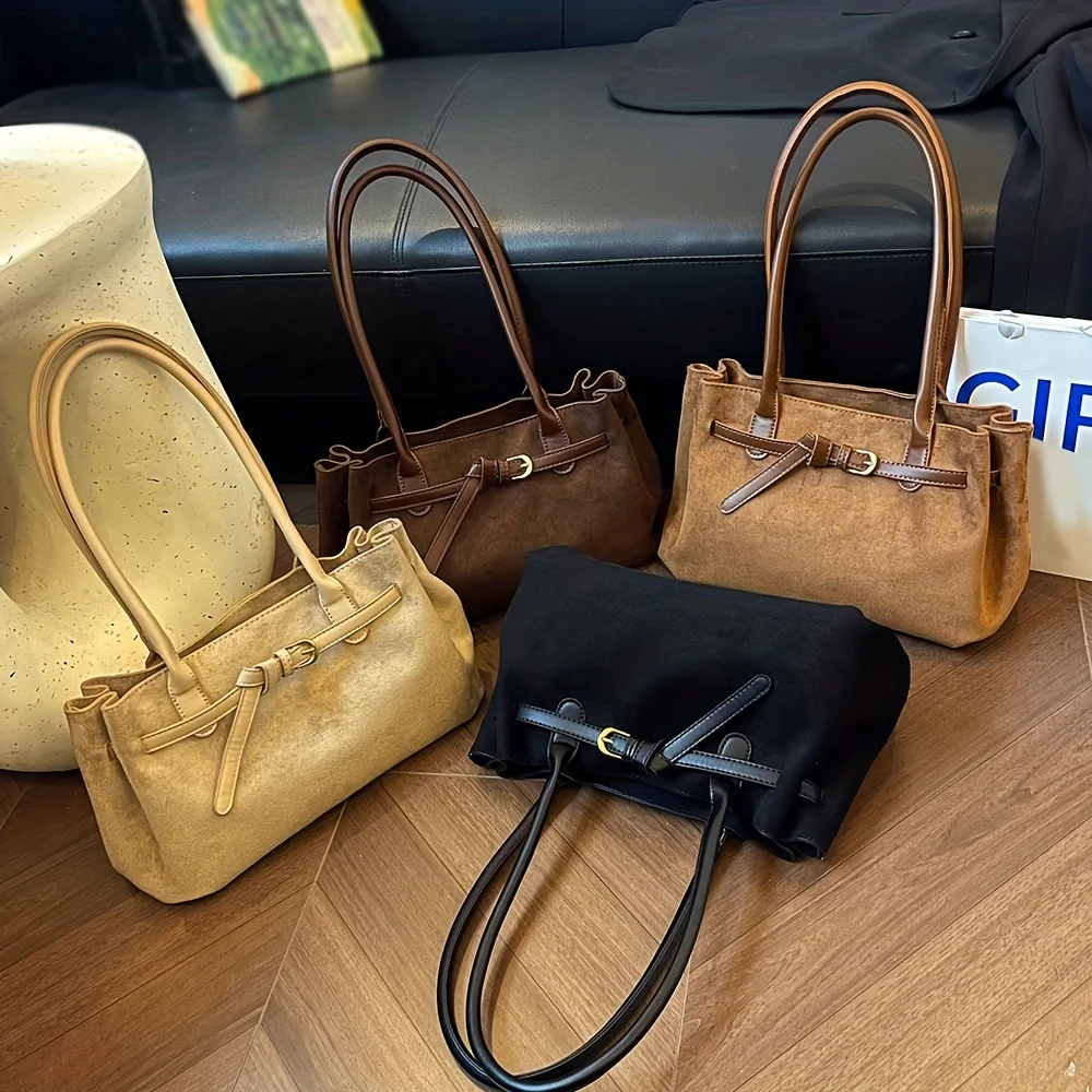 Luxury Retro Large Capacity Shoulder Tote Bag for Women