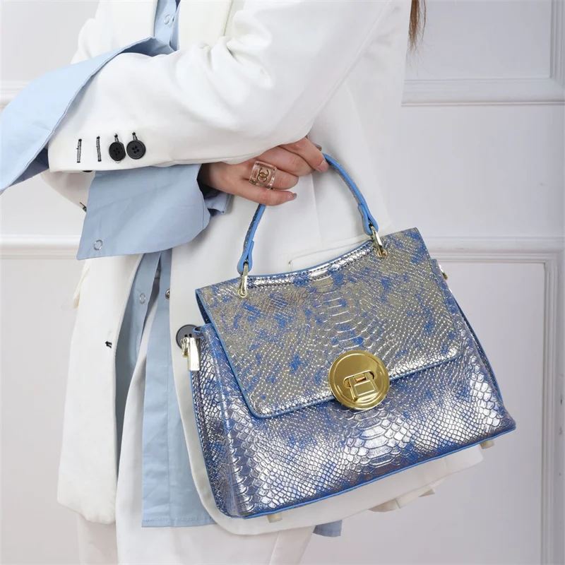 Pearl Fish Leather Pattern Women Handbags Luxury Fashion Lady Shell Bag  Cowhide Shoulder Messenger Bag Portable Women's Tote Bag - AliExpress