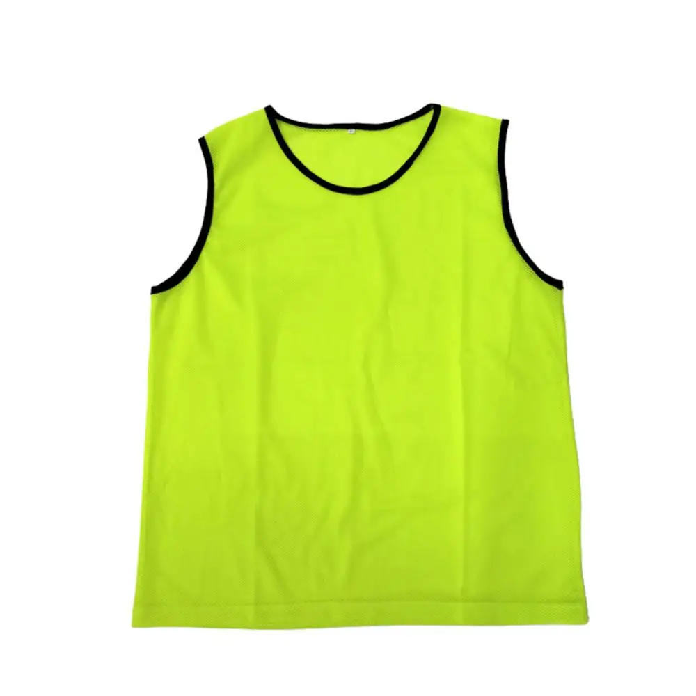 Unisex Kids Adult Outdoor Sport Football Training Match Mesh Sleeveless Vest Lightweight Breathable Soft Comfortable Top