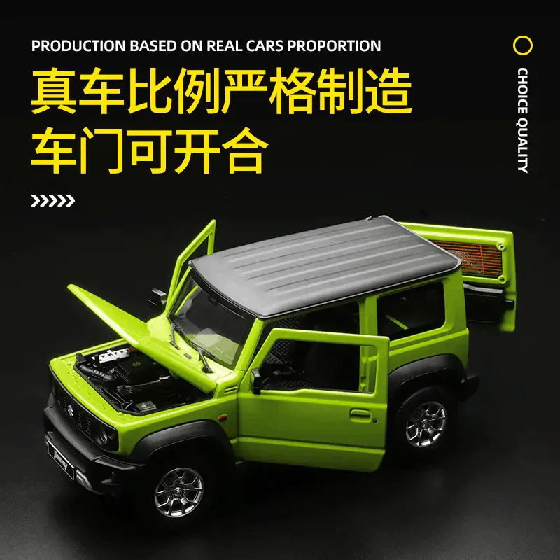Suzuki Jimny 1/18スケールモデル ミニカー 1:18 SUZUKI Jimny Off-road vehicle Simulation Diecast Metal Alloy