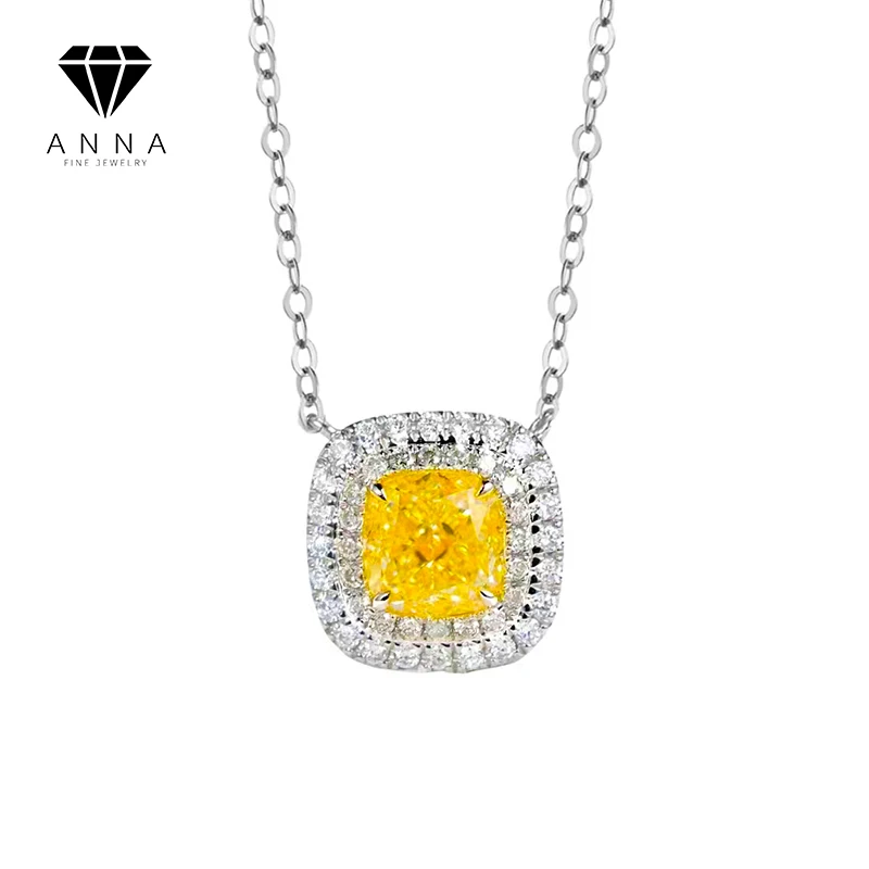 

Luxury Natural Gemstone Topaz S925 Sterling Silver Yellow Cubic Zrconia Diamond for Women Fine Jewelry Banquet Anniversary Gift