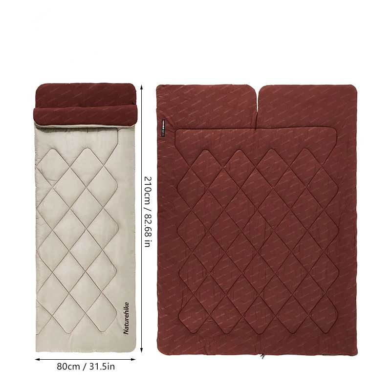 

2023 Autumn Maple Cotton Sleeping Bag Portable Outdoor Camping Tent Breathable Warm Splicable Sleeping Bag