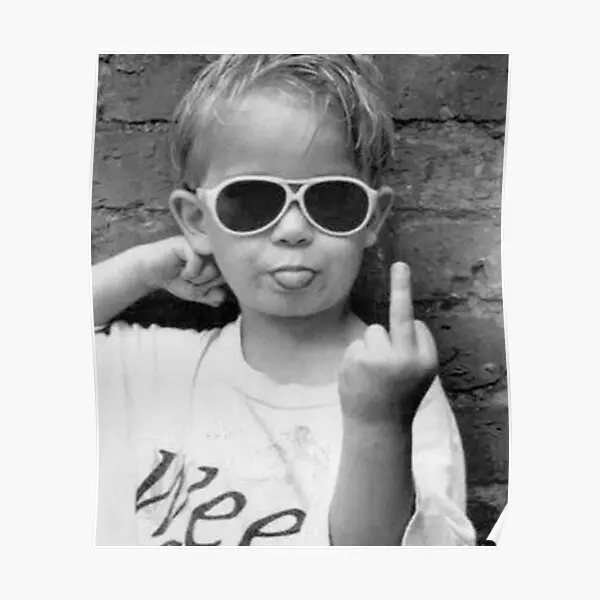 

Middle Finger Poster Mural Decor Wall Funny Print Home Decoration Vintage Painting Room Picture Art Modern No Frame