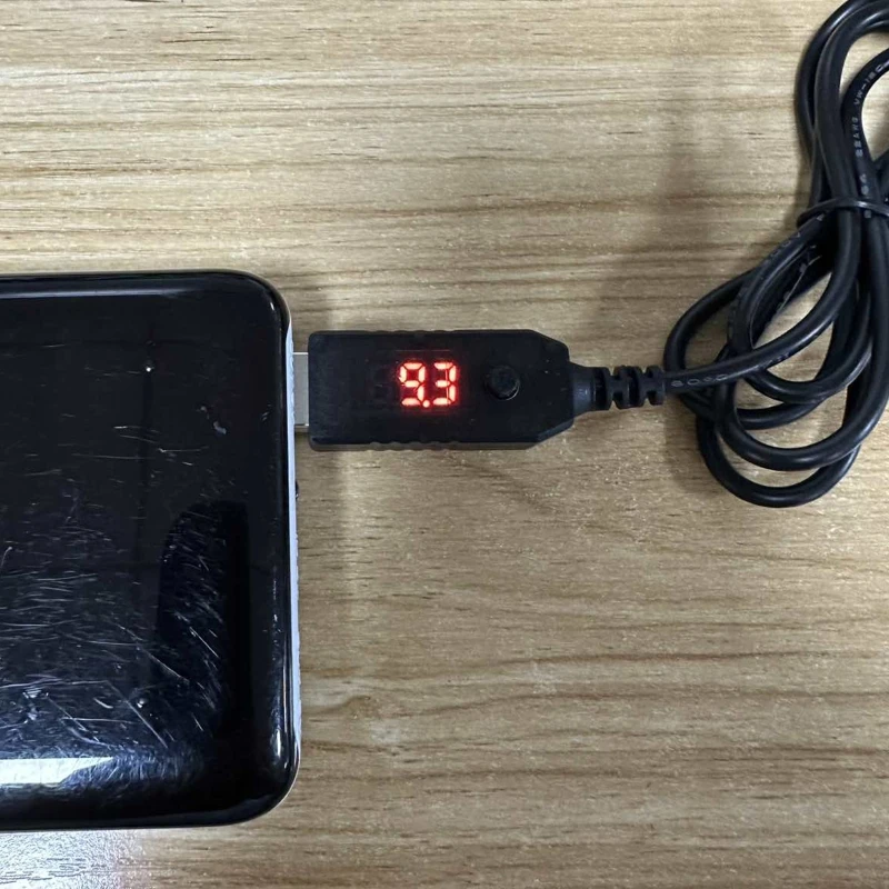 M6CA Adjustable Voltage PD Trigger Cable Universal QC3.0 USB To 5V-12V 5.5x2.1mm Power cord For Routers LED Strip