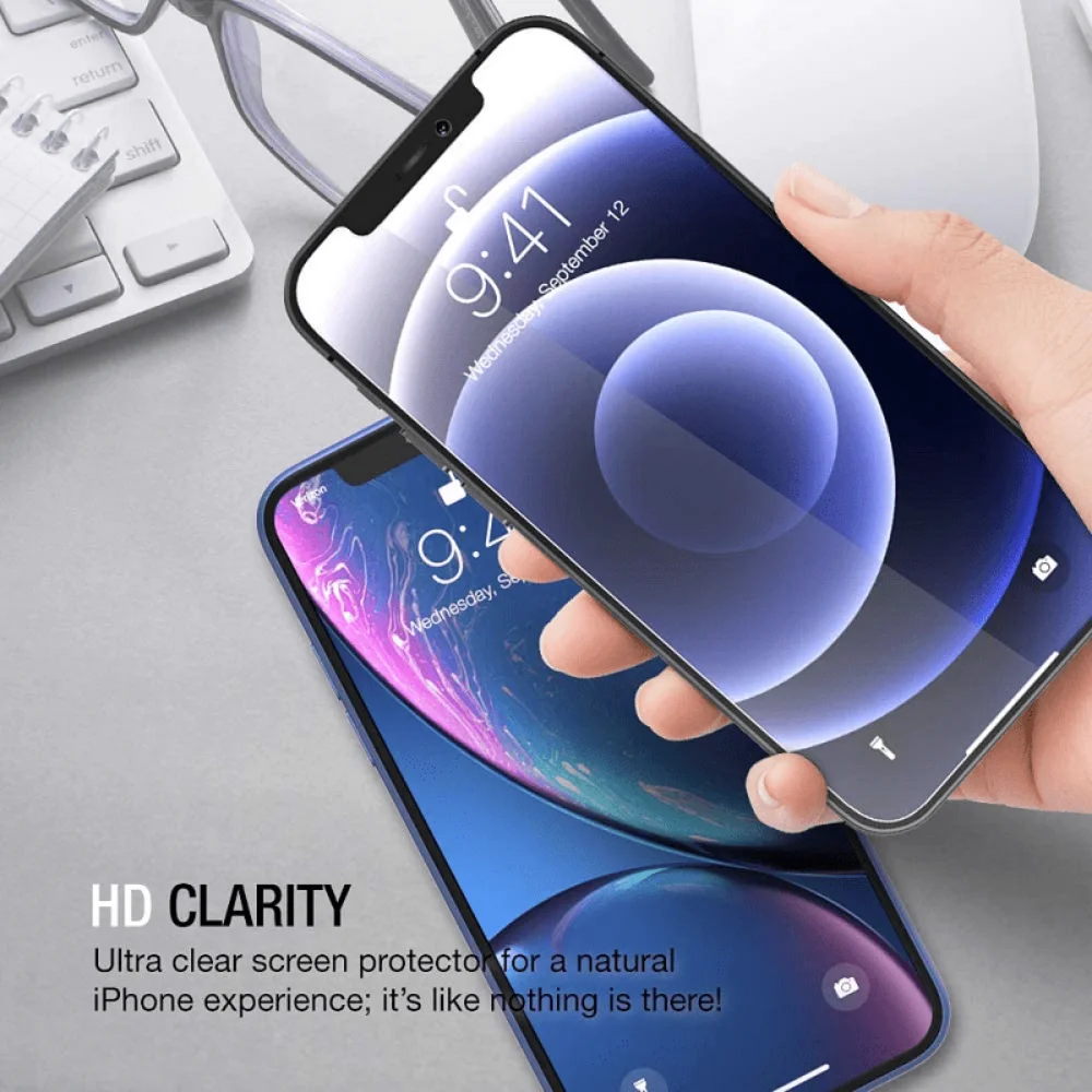 3PCS Tempered Glass For iphone 11 12 13 14 Pro Max Screen Protector For iphone 7 8 Plus X XR XS Max Glass — view 4