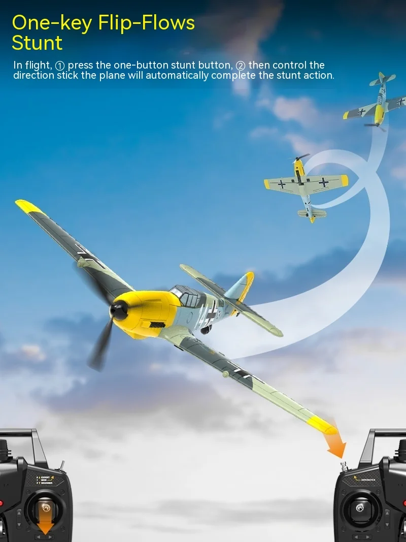 Volantexrc Bf 109 4-ch Remote Control Airplane Ready To Fly For Beginners With Xpilot Stabilization System(761-11) Rtf Gift 3