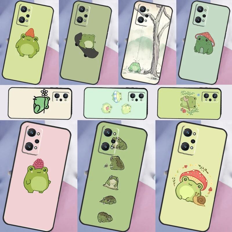 Żaba Kawaii Dla Realme Gt Neo 5 3 2 C55 C35 C33 C31 C30 C25 C21Y C15 C11 Realme 10 8 9 11 Pro Plus Etui