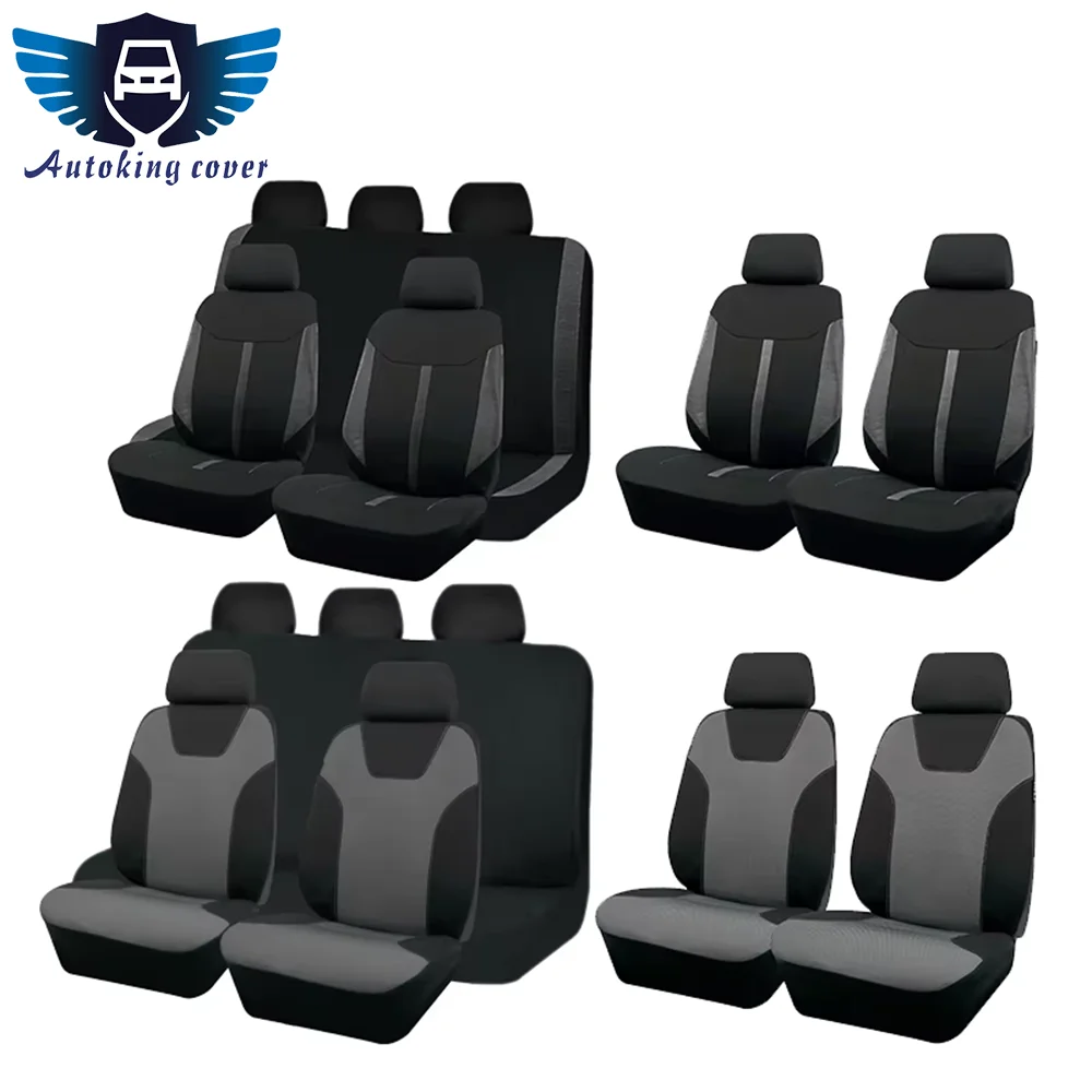AUTOKING Universal 4-teilig/9-teilig Sportsitzbezüge Set Passend für die Meisten Autos Golf 4 Auto-Zubehör Interieur Mädchen Peugeot 207 206