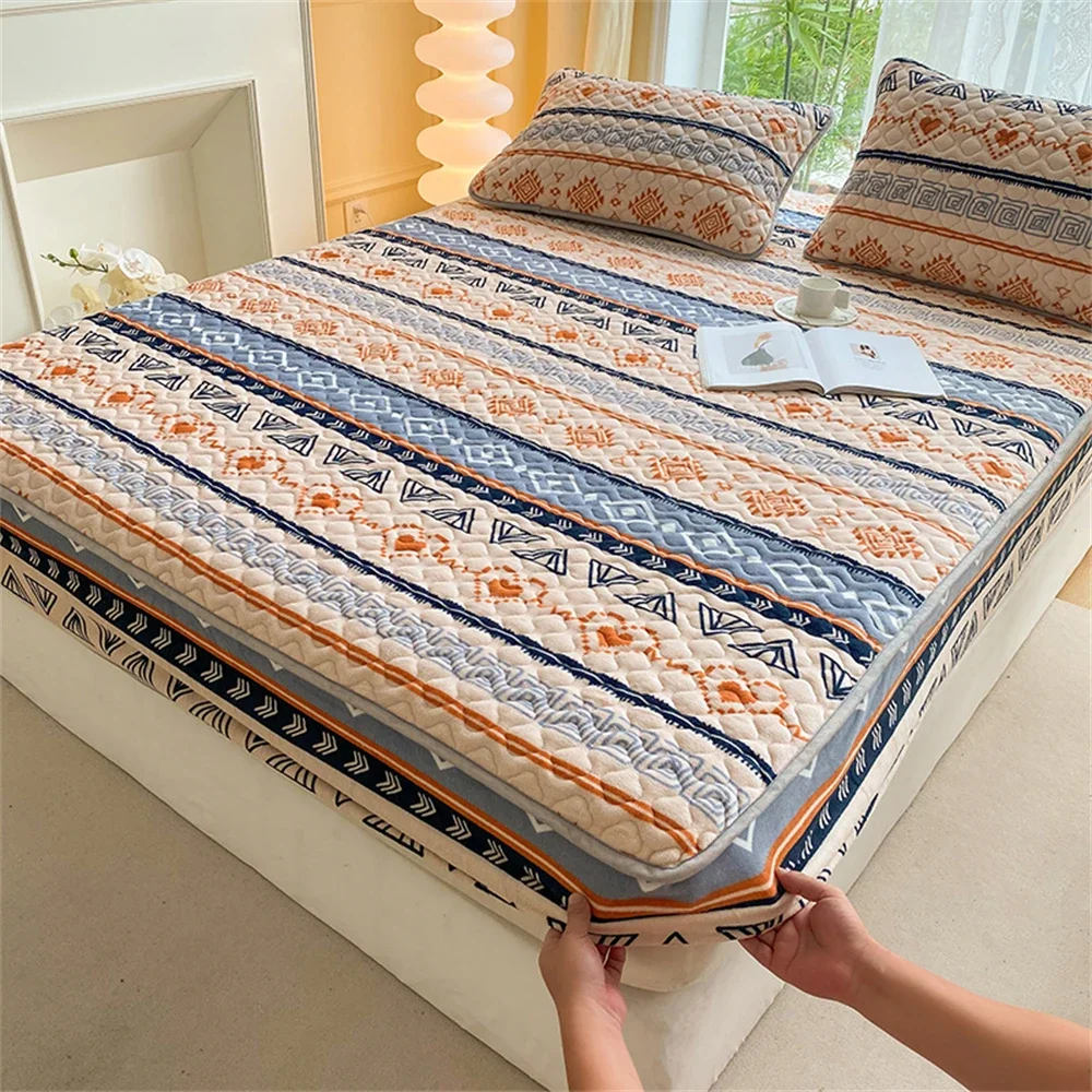 

Наматрасник с наволочкой в богемном стиле, домашний текстиль, протектор королевского размера, покрывало для кровати, полноразмерная простыня