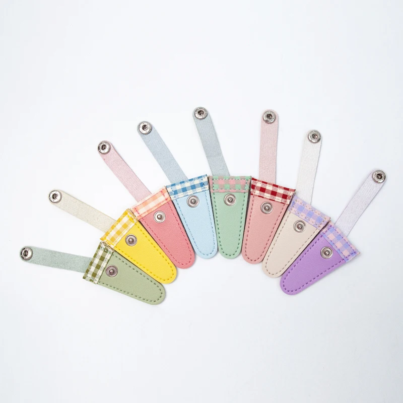 Scissors Protective Cover Colorful Vintage Embroidery Scissors Sheath Lattice Scissors Protective Cover Small Sharp Pointed Protection Case Home