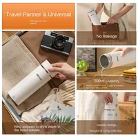 110-220V Portable Electric Tea Coffee Kettle Tea Coffee Kettle Travel Boil Water Stewable Keep Warm Smart Temperature Control 2