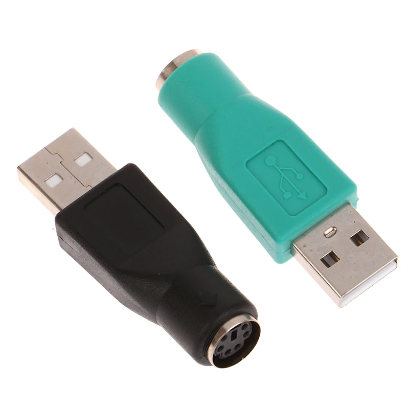 1pc PS2 To USB Male Adapter For Computers PC Laptop Mouse Keyboard USB Male To Connector Keyboard Adapter Head usb adapter,usb adapter cable,usb cable adapter,conversion cable adapter,type to usb adapter