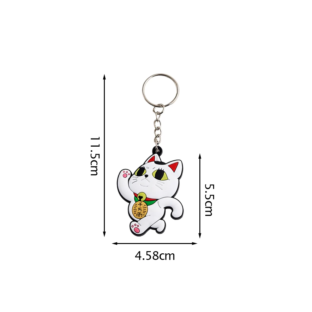 Turbo Oma Katze Laufende Silikon Schlüsselanhänger Niedlichen Cartoon Dandadan Glückliche Katze Schlüsselanhänger Lustige Anhänger Fans Geschenk Zubehör Decorati – Detail 6