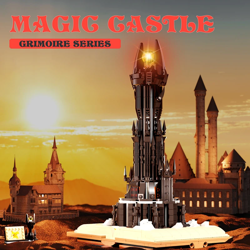 969PCS Magic Gastle on Book Lord Rings Sauron Eye Building Blocks