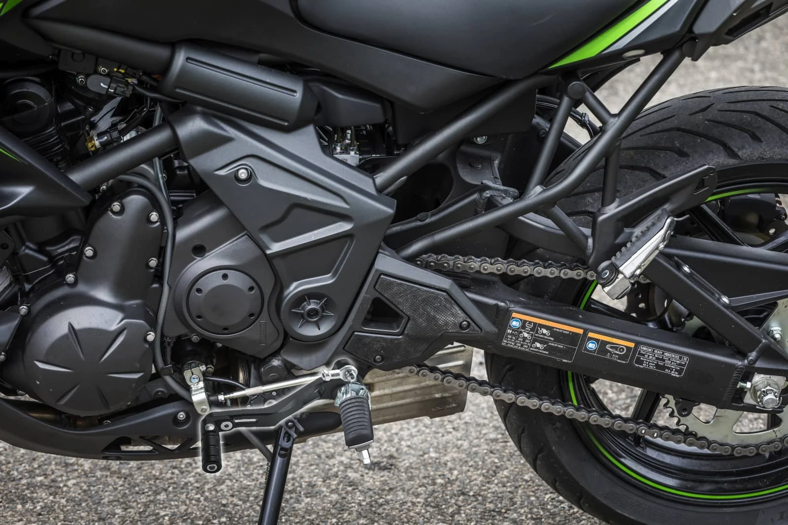 Einstellbarer klappbarer Schalthebel für kawasaki versys 2008 2012-2014 2023 Motorrad Aluminium Schalthebel – Detail 3