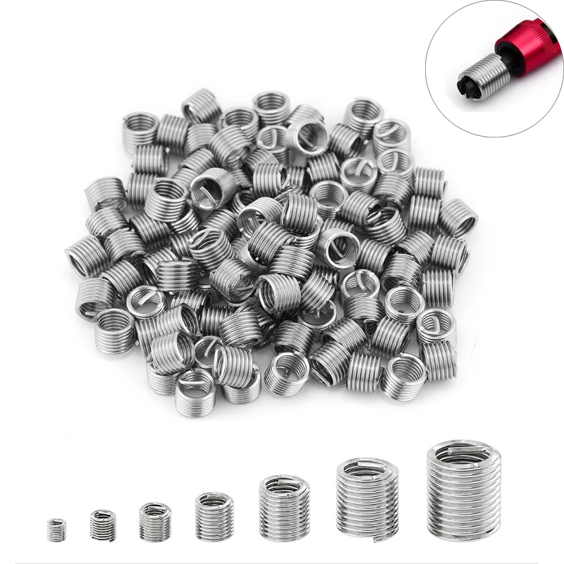 20pcs Stainlessy Steel Screw Coiled Wire Helical Threaded Inserts Set