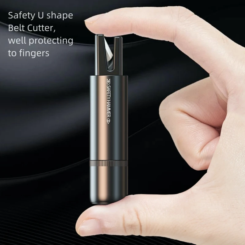Emergency Vehicle Escape Tool with Window Breaker and Seatbelt Cutter