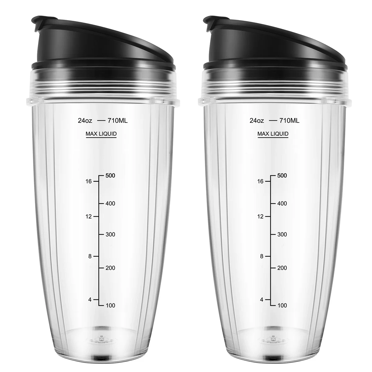 24OZ Replacement Cups Compatible for Ninja Nutri BN401, BN701, SS101, BN400, BN800, BN801 Blender HOT