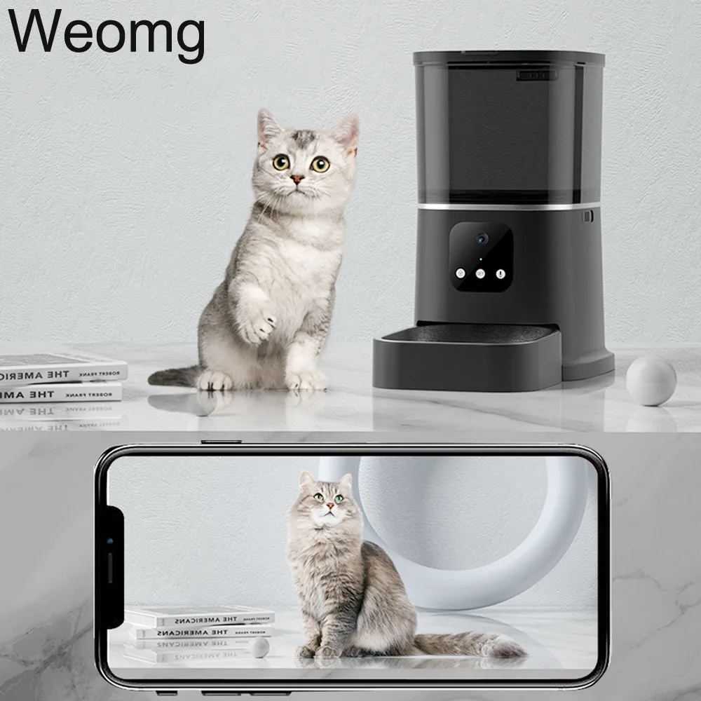 3L 6L Video Camera Feeder Timing Smart Automatic Pet Feeder For Cats Dog WiFi Intelligent Dry Food Dispenser  Voice Recorde Bowl