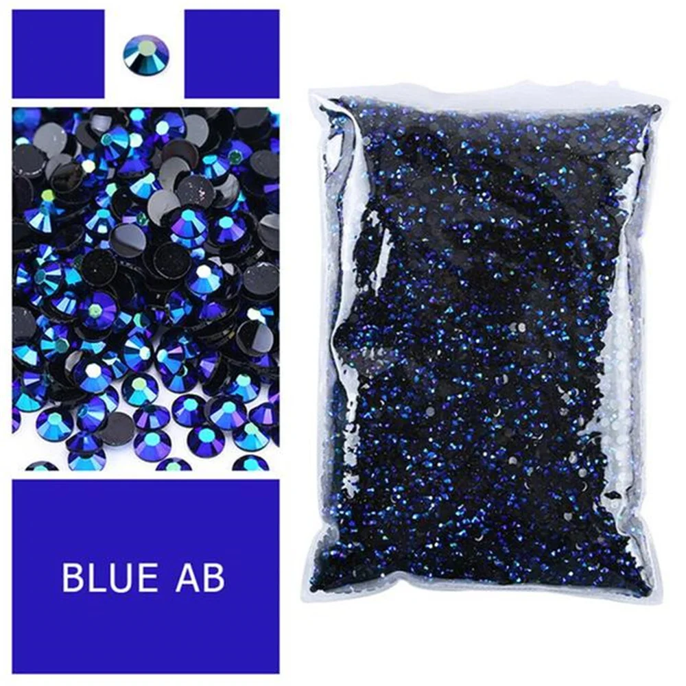 Vibrant Jelly AB Color FlatBack Resin Rhinestones for Nail Art and Garment Embellishment