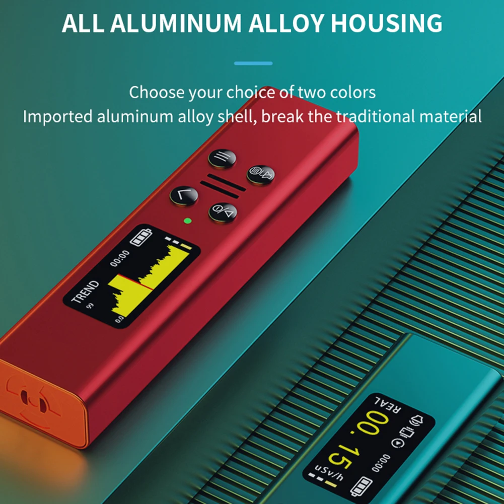 Geiger Counter Portable Dosage Alarm Device Dosimeter Monitor High Precision Triple Alarm Rechargeable for Nuclear Power Station