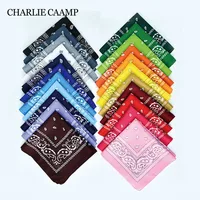 Paisley Cashew Flower Bandana Polyester Square Scarf Hip Hop Outdoor Riding UV Protection Mask Man Woman Hijab Scarves Wholesale 1