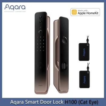 Aqara Automatic Smart Door Lock H100 with Cat Eye Zigbee NFC Card Bluetooth Fingerprint Unlock Via Homekit Aqara App Smart Home 1