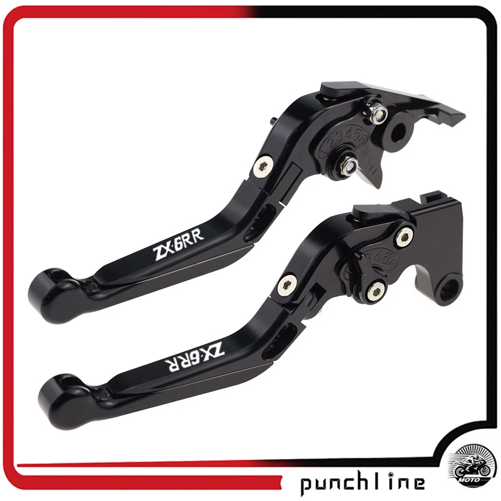 

Fit ZX6RR 2000-2004 Clutch Levers For ZX 6 RR ZX-6RR Folding Extendable Brake Handles