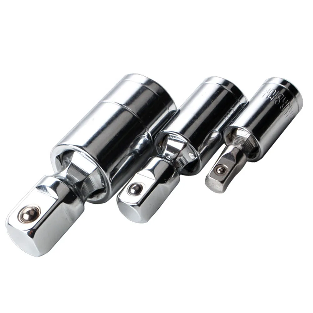 

Universal Joint Set for Ratchet Angle Extension 360 Degree Rotary Head 1/4 3/8 1/2 Inch Socket Adapters Easy to Carry