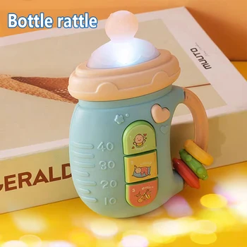 Baby pacifier rattle toys educational early education with lights and music to soothe baby emotions toys newborn rattle shaker t 1