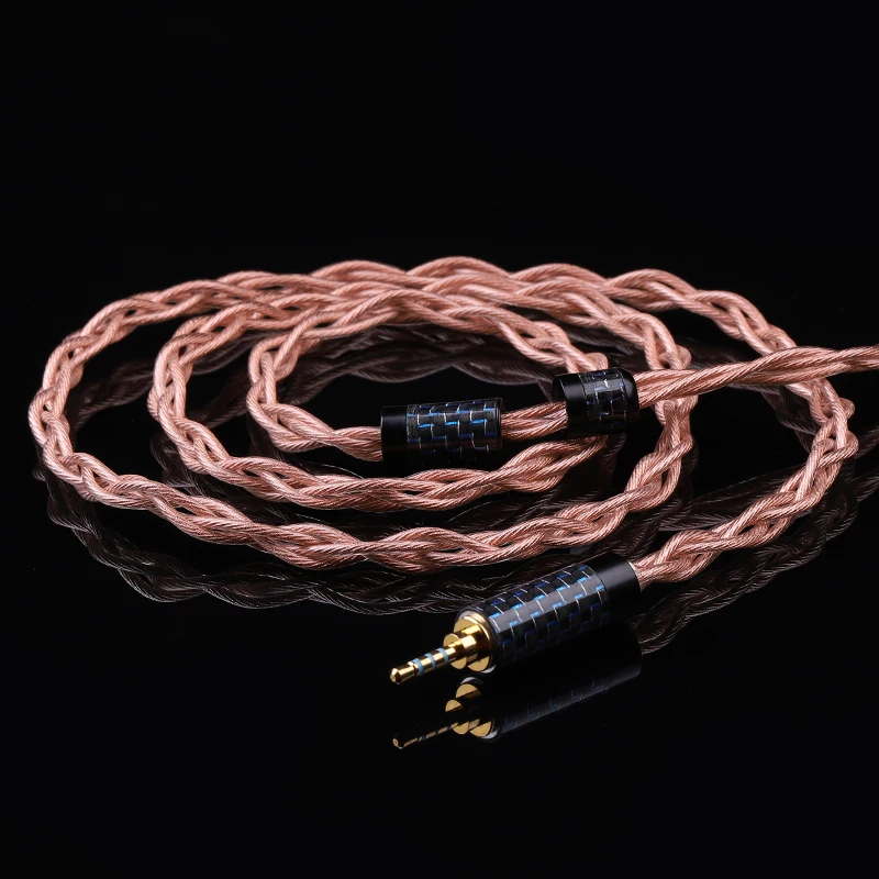 

6nocc single crystal copper 2.5mm 4.4mm earphone upgrade cable MMCX 0.78 QDC ie80s ie400 n5005 DIY customization