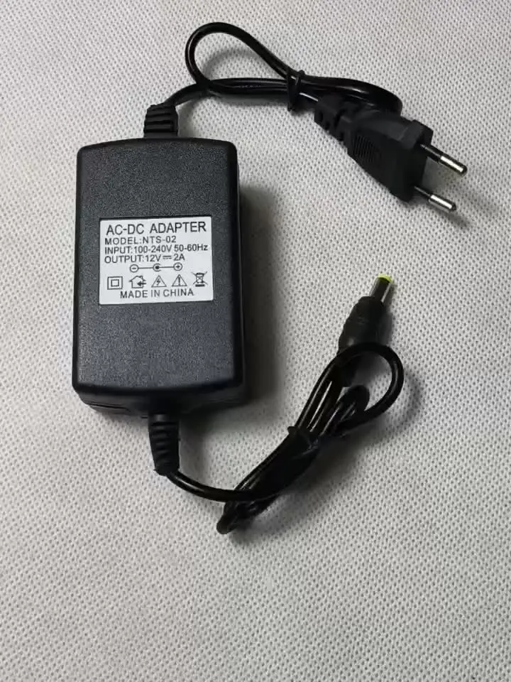 Adattatore Per Spina DC12V 2A Sicurezza Alimentazione