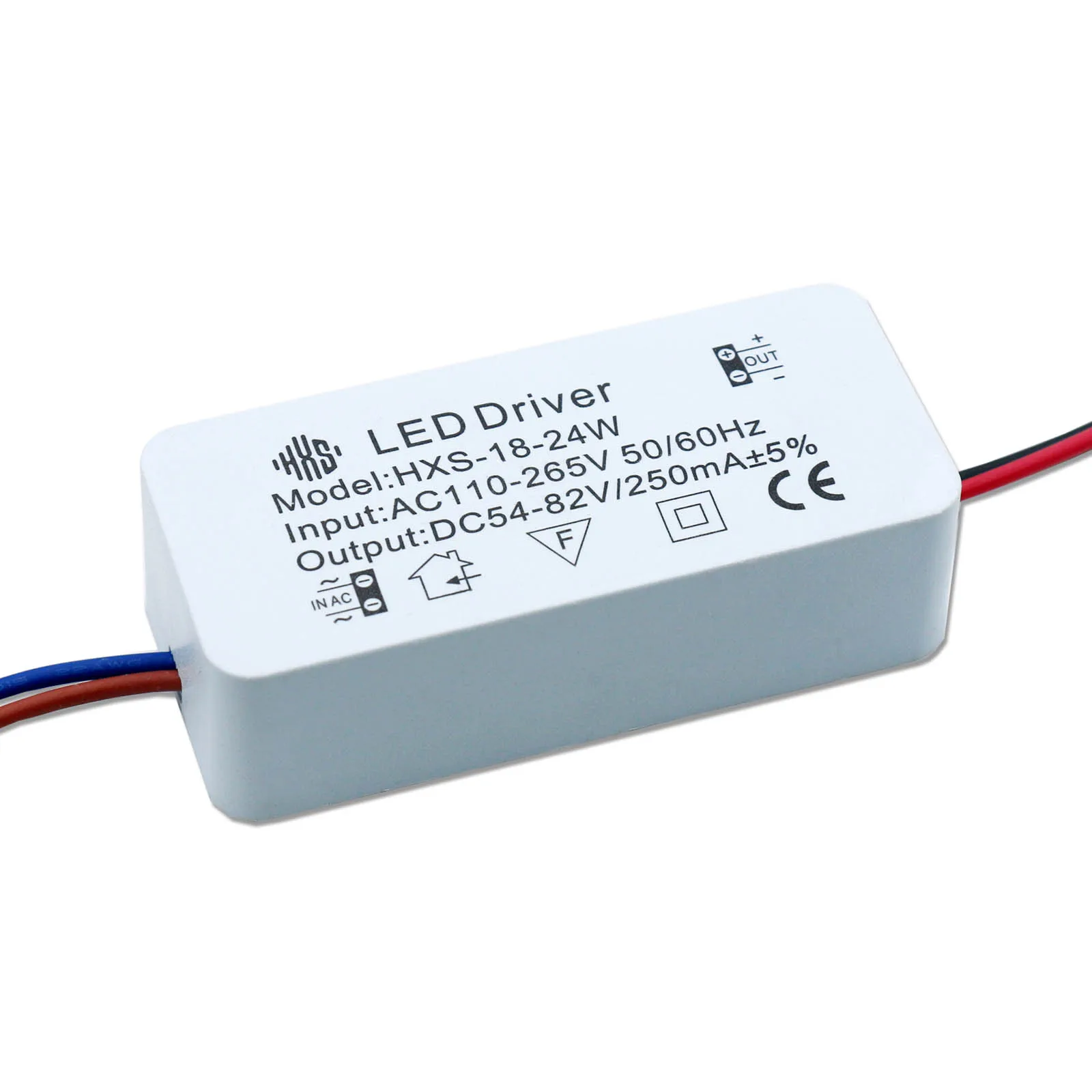 

2-3W 3-5W 4-7W 8-12W 13-18W 18-24W 250mA LED Isolation Driver AC110-265V Constant Current Transformer for Spotlight Downlight