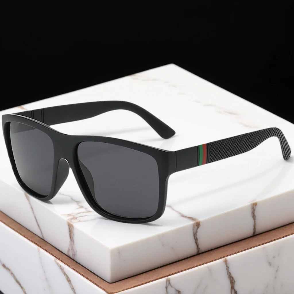 Fashion Sunglasses Oversized Men Women Luxury Driving Fishing Travel Vintage Square UV400 Eyewear