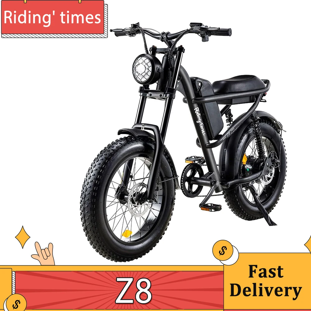 RidingtimesZ8ElectricBike2040inchFatTireEBike500WMotor