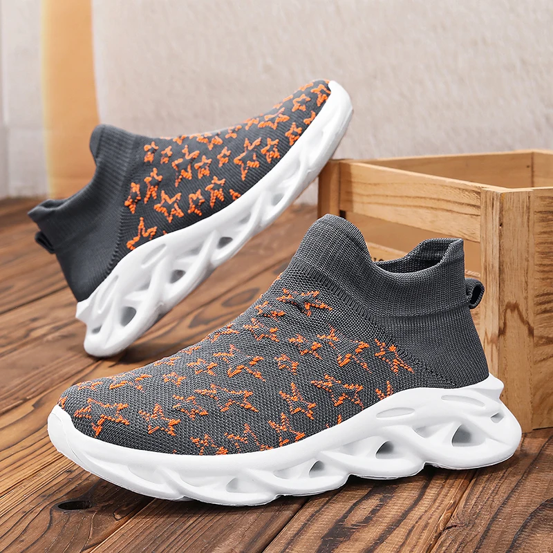 أحذية رياضية صيفية للرجال قابلة للتنفس، أحذية مشي كاجوال شبكية مريحة وخفيفة الوزن وعصرية للتنس في الهواء الطلق للرجال