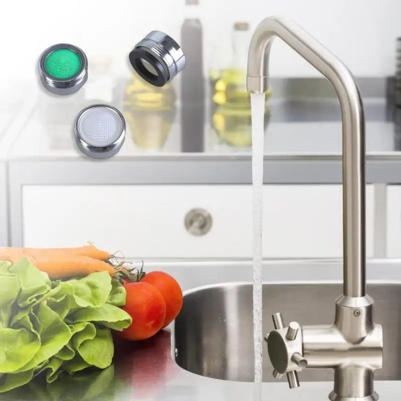 12PD 3Pieces Stainless Steel Tap Aerators Portable for Improved Water Conservation