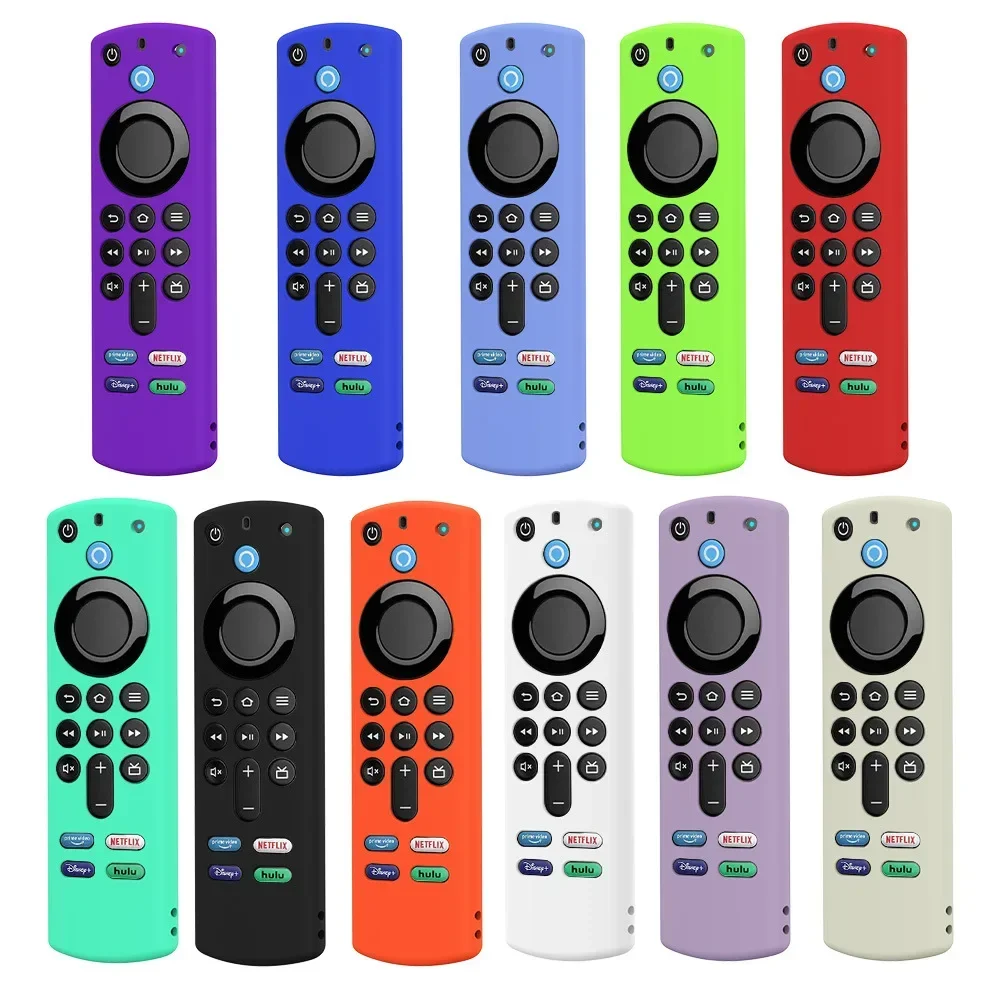 Silicone Cover for 2021 Alexa Voice Fire TV Stick 3rd Gen Remote Control Luminous Protective Sheath Remote Cover Silicone 6